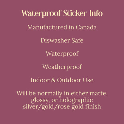 Night Court Sticker Mythical Mountains 3in Waterproof Matte Magnet