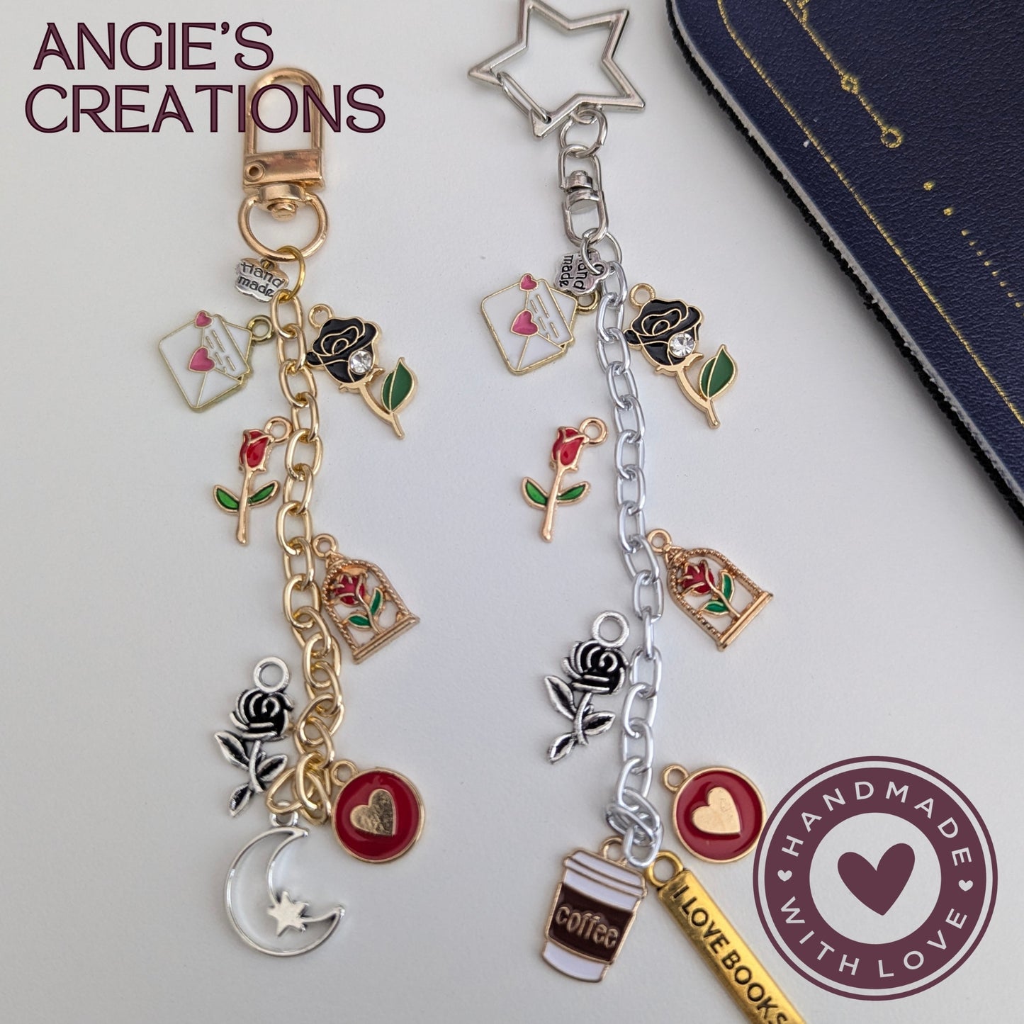 Bookish Coffee Kindle Charm