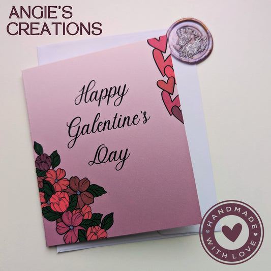 Happy Galentine's Day Card | Handmade A2