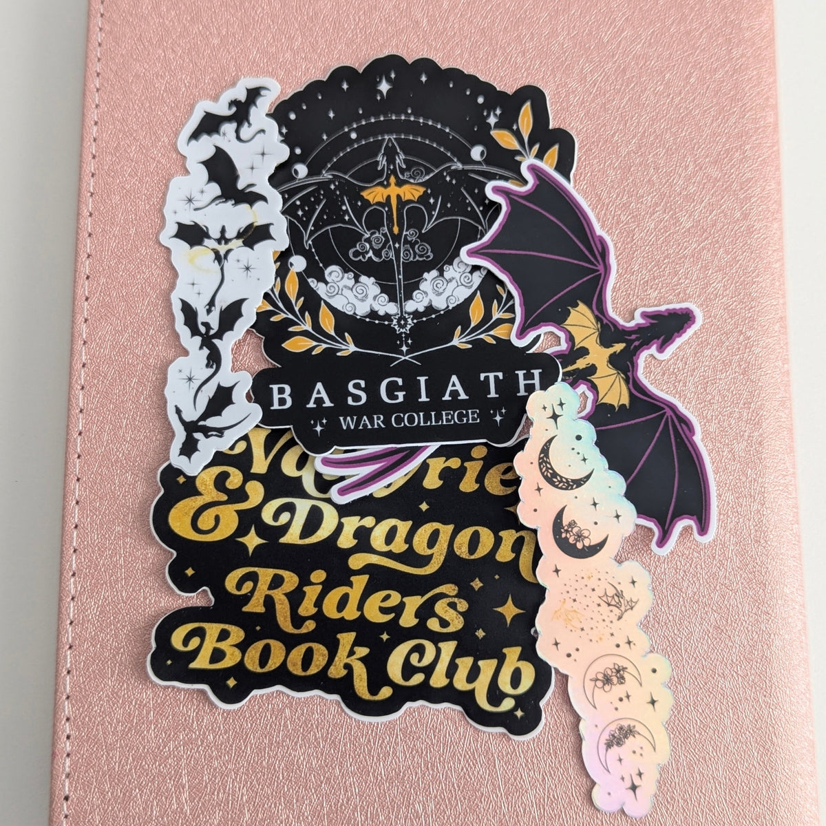 Basgiath War College Themed 5 Waterproof Sticker Pack