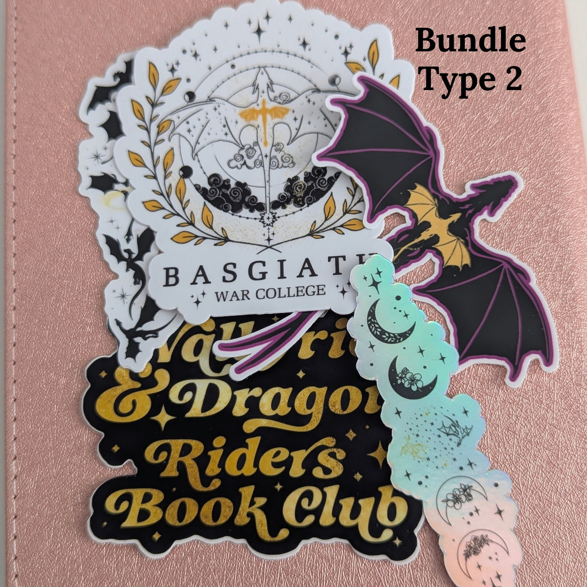 Basgiath War College Themed 5 Waterproof Sticker Pack