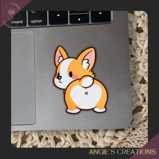 Cheeky Corgi Vinyl Sticker