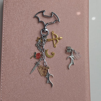 Royal Bow & Arrow Charm Keychain Bundle