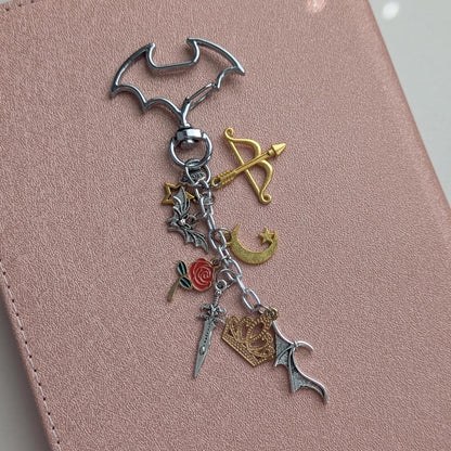 Royal Bow & Arrow Charm Keychain Bundle