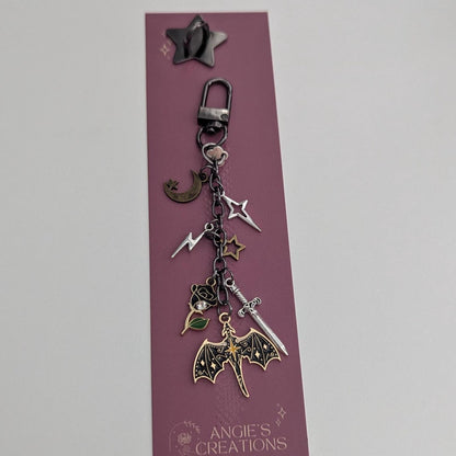 Dragon Rider Charm Keychain Bundle