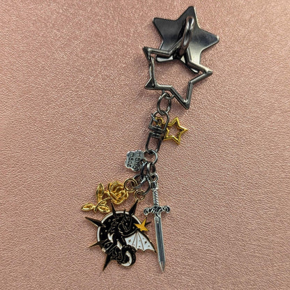 Celestial Fantasy Dragon Charm Keychain Bundle