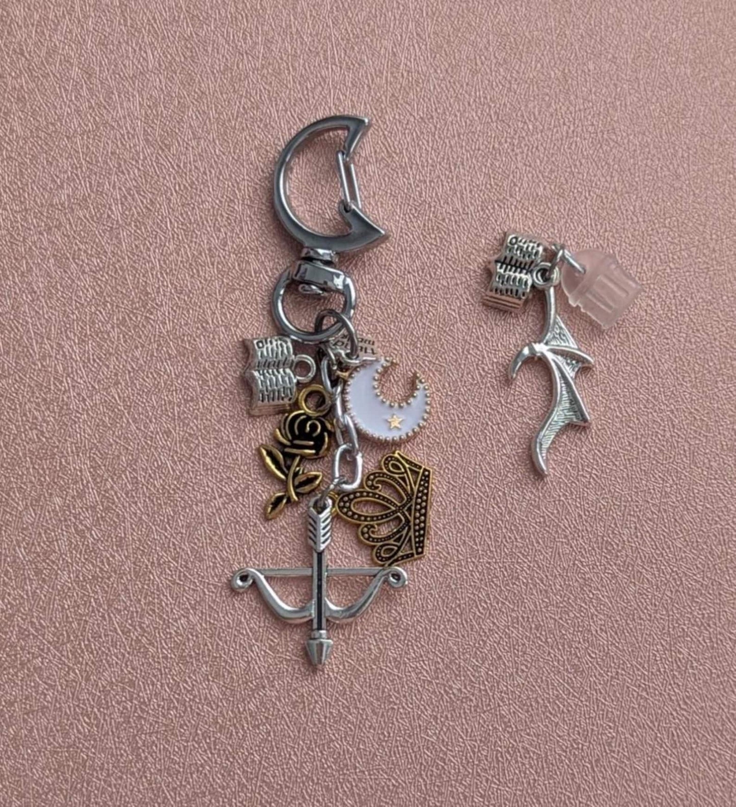 Royal Bow & Arrow Charm Keychain Bundle