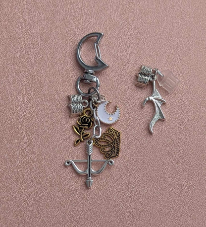 Royal Bow & Arrow Charm Keychain Bundle