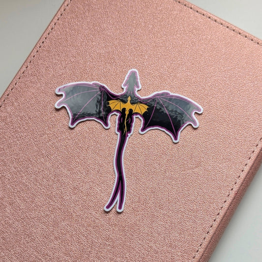 Purple Andarna & Tairn Waterproof Sticker