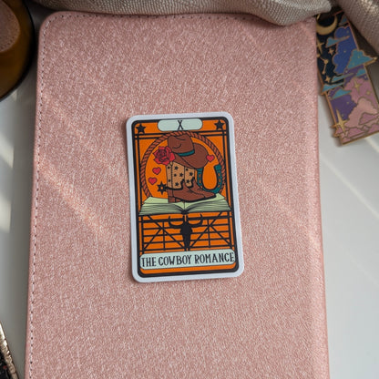 Cowboy Romance Tarot Card Waterproof Sticker