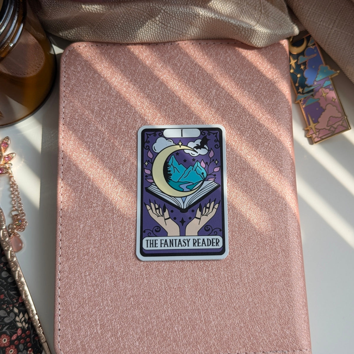 Fantasy Reader Tarot Card Waterproof Sticker