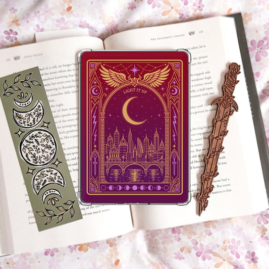 Light It Up Kindle Insert | Crescent City Inspired Bryce Hunt | Bookish Kindle Case Decal | Midgard Reader Gift