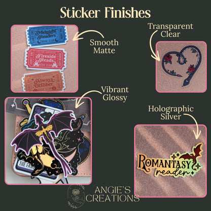 Valkyrie & Dragon Riders Book Club Waterproof Sticker