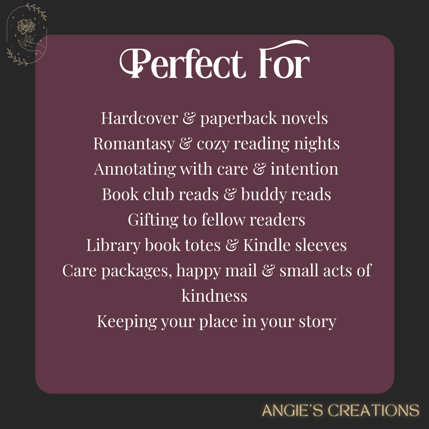 Reading by the Moonlight Handmade Bookmark