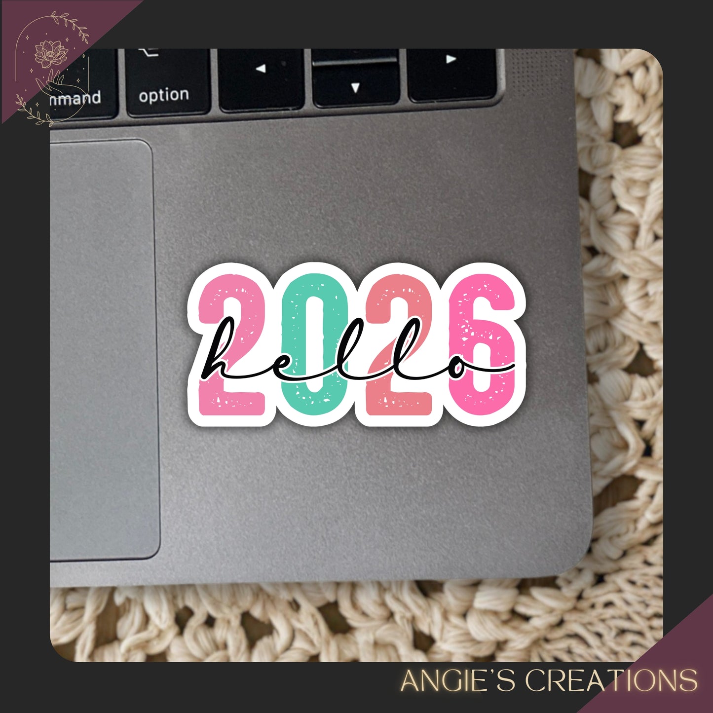 Hello 2026 Vinyl Sticker