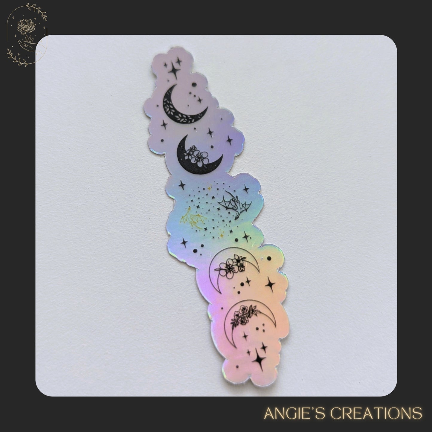 Dragon Moon Phase Vinyl Sticker or Magnet