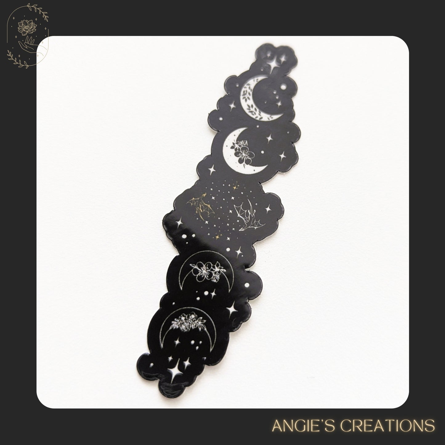 Dragon Moon Phase Vinyl Sticker or Magnet