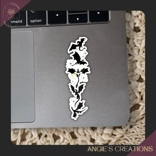 Fourth Wing Flying Dragons Inspired Vinyl Sticker