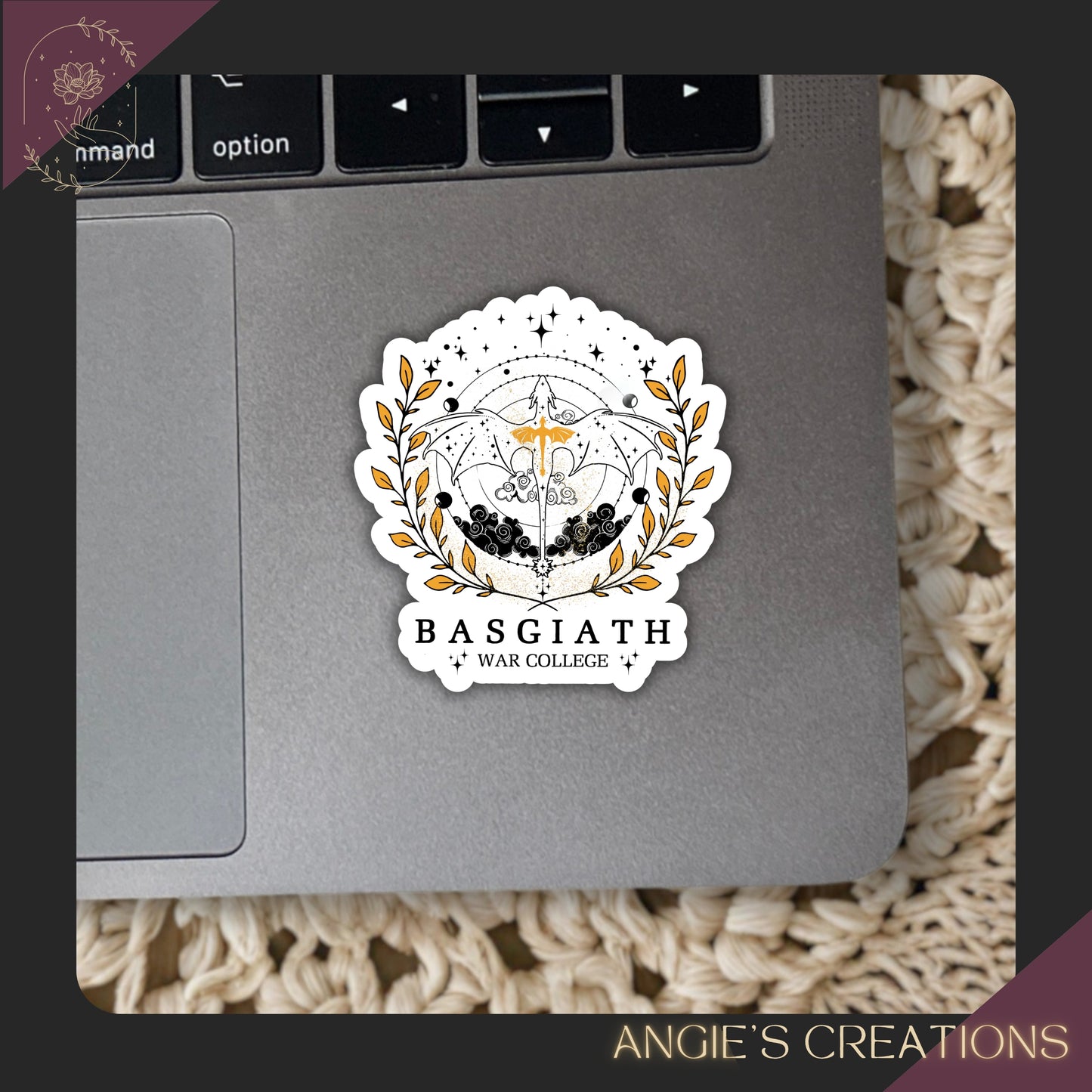 Fourth Wing Basgiath War College Vinyl Sticker