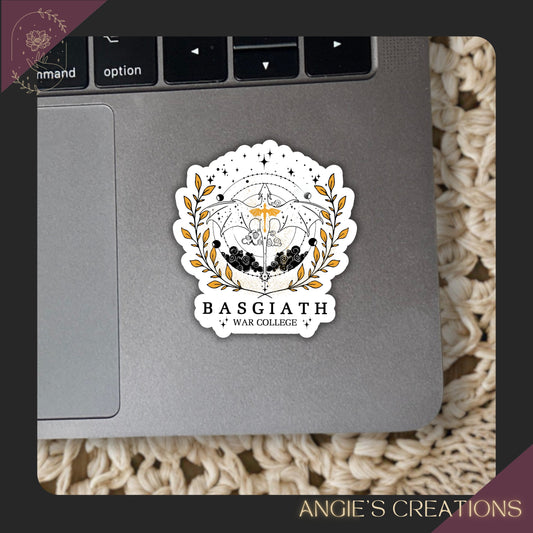 Fourth Wing Basgiath War College Vinyl Sticker
