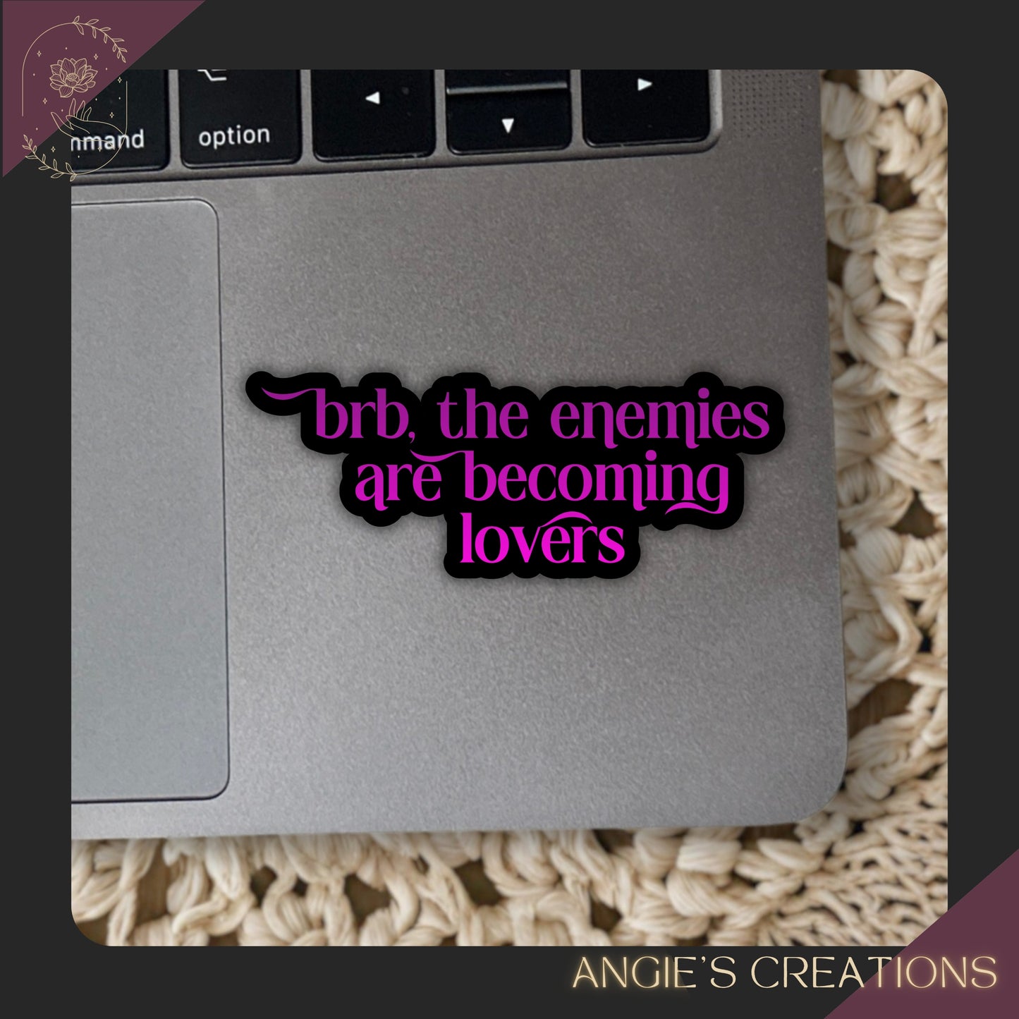 Bookish Trope Enemies are Becoming Lovers Vinyl Sticker