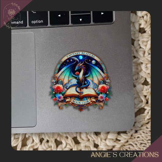 The Fantasy Book Club Vinyl Sticker