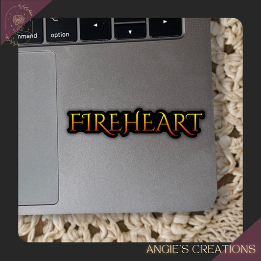 Fireheart Fourth Wing Inspired Vinyl Sticker