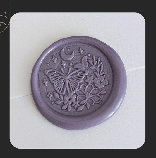 Dreamy Floral & Butterfly Wax Seal Sticker