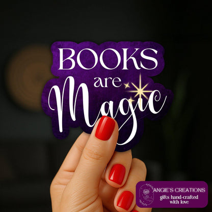 Book Lover Sticker, 2.5" Waterproof Glossy Vinyl Decal, Witchy Co