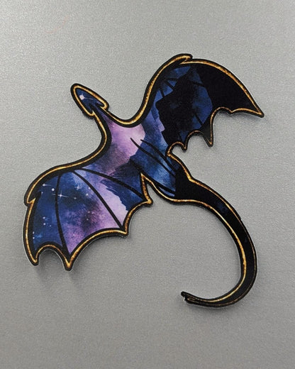 Galaxy Wing Dragon Sticker