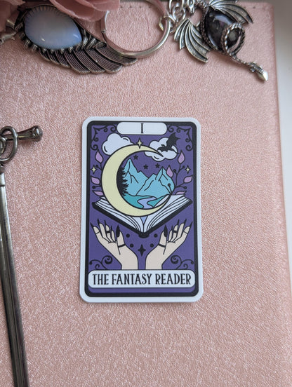 The Fantasy Reader Tarot Card Sticker
