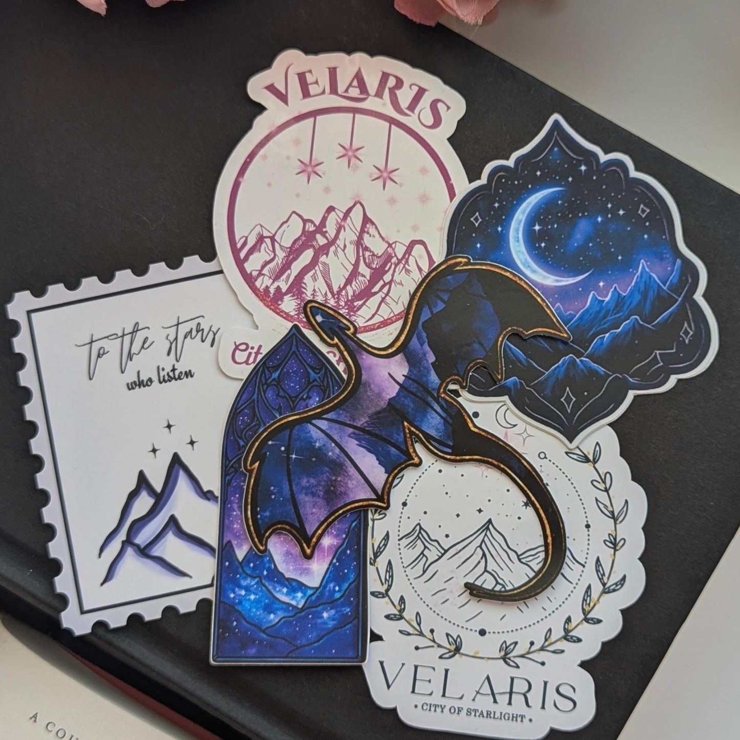 ACOTAR Vinyl Stickers' 50Pc Velaris Inspired BookTok Decal Bundle