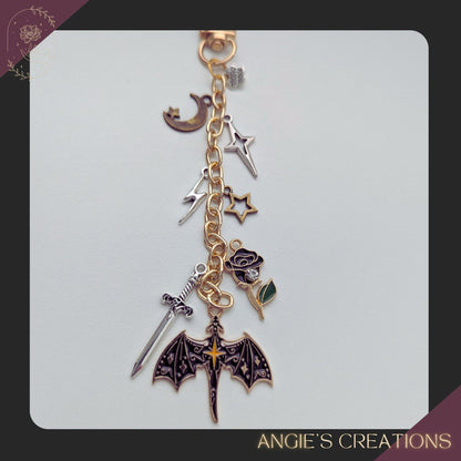 Dragon Rider Charm Keychain & Dust Plug Bundle