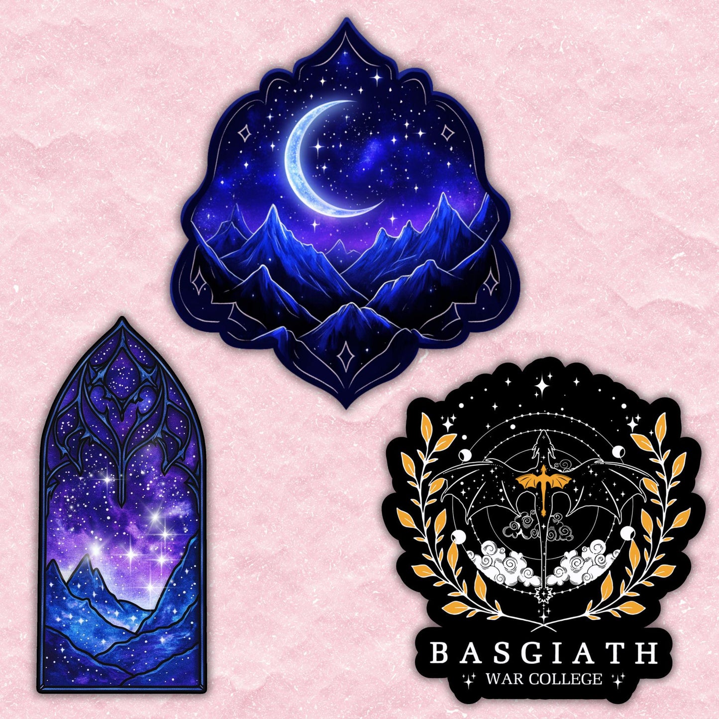 The Fantasy Basgiath Sticker Bundle | 3 Decals