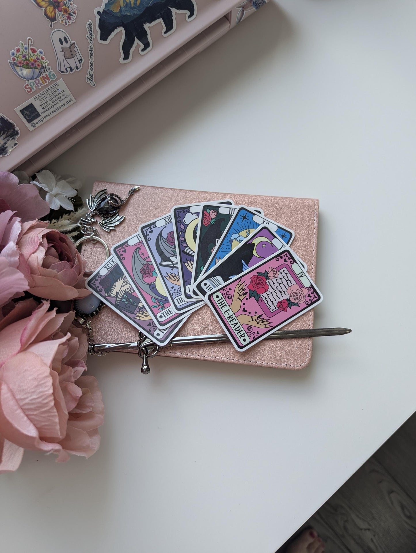Bookish Tarot Card Sticker Pack