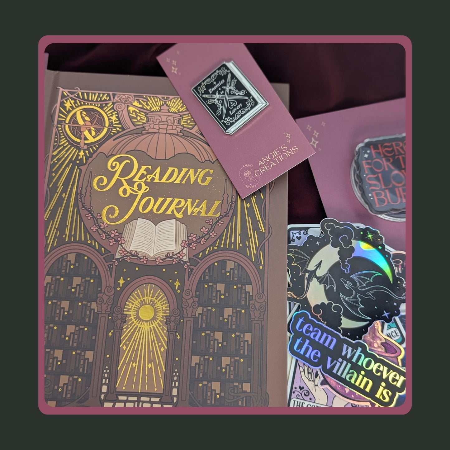 Romantasy Gift Set, Villain Box Enemies-to-Lovers Reader Kit, Pin