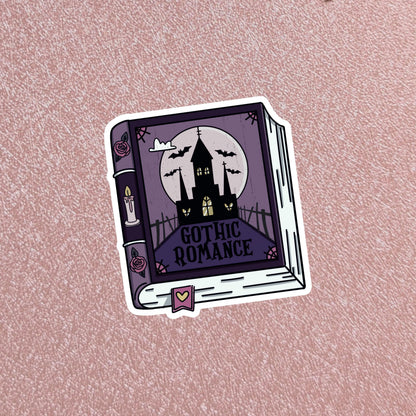 Gothic Romance Book Sticker, Hearth & Hallow 3" Dishwasher Safe!!