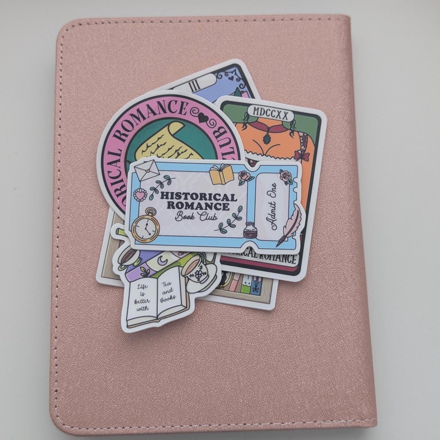 bookish stationery bundle, Historical Romance Tarot Sticker Set7pc