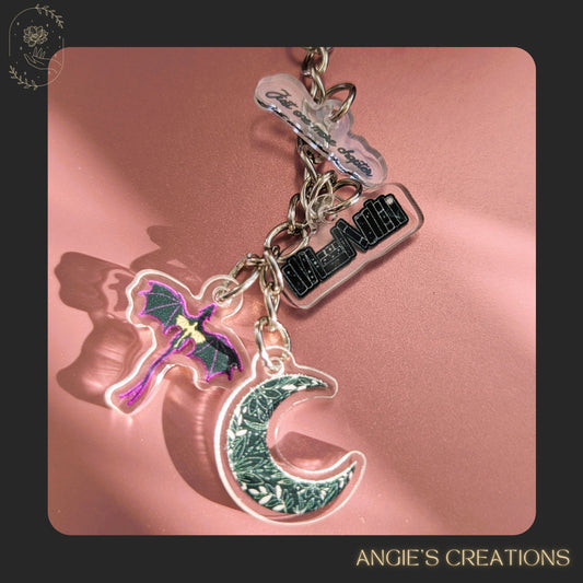Mini Acrylic Charm Chain – Fourth Wing Inspired Set