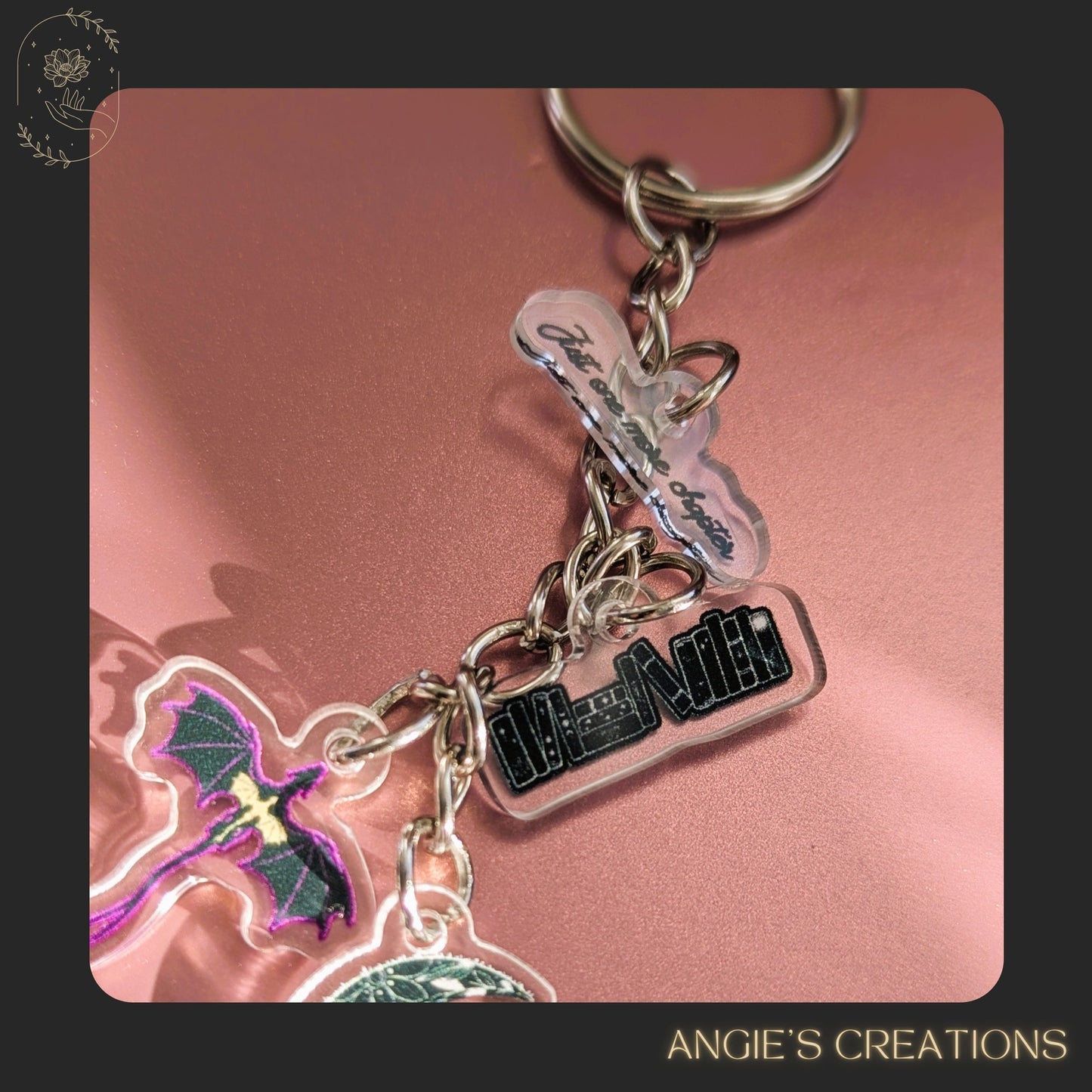 Mini Acrylic Charm Chain – Fourth Wing Inspired Set