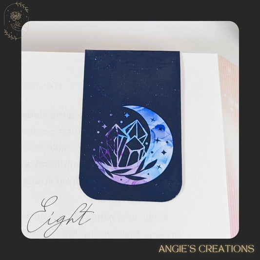 Crystal Moon Handmade Magnetic Bookmark