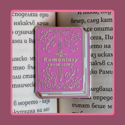 romantasy enamel pin', Book-Lover Reader Pins Bundle, Sticker Set