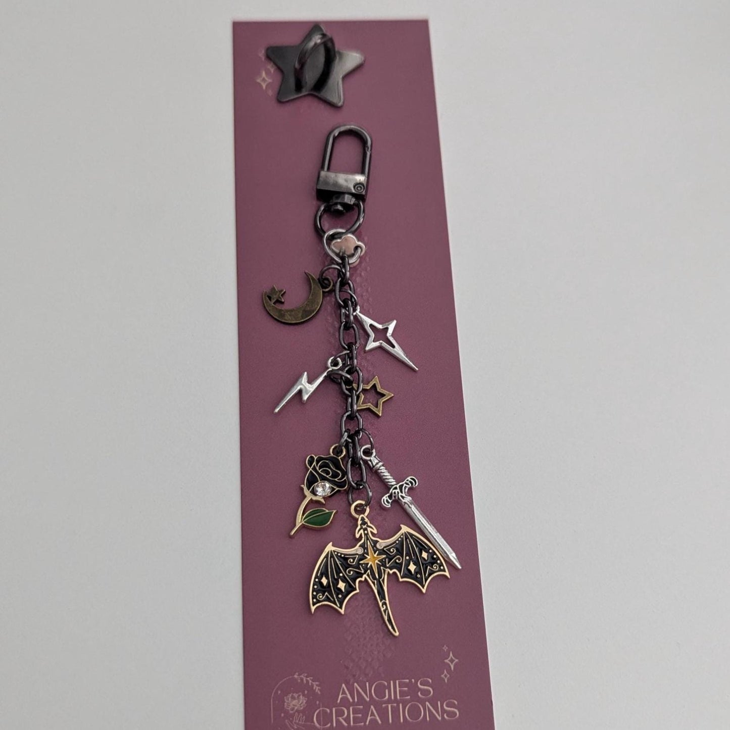 Dragon Rider Charm Keychain & Dust Plug Bundle