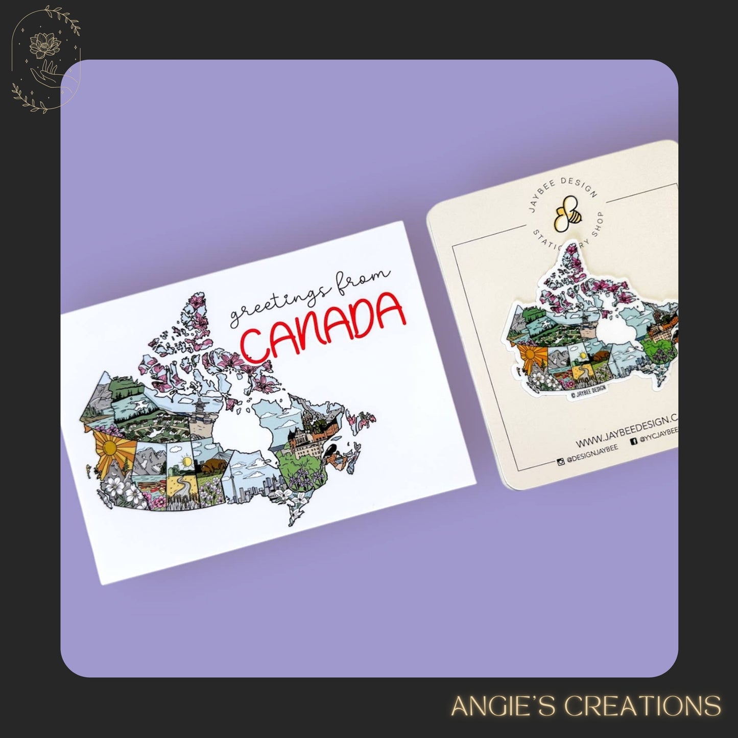 Greetings from Canada – Illustrated Postcard Souvenir