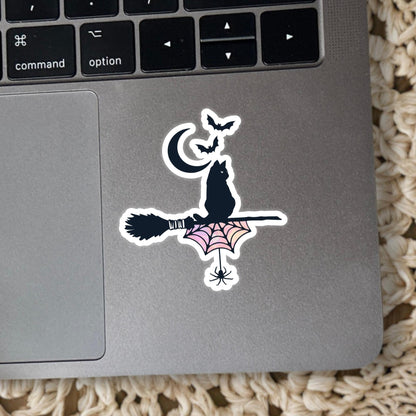 Pastel Goth Cat Sticker
