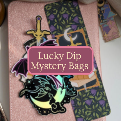 Cozy Bookish Stationery Bag - Romantasy Notepad & Bookmark Lucky Dip