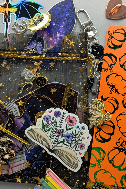 Mystery Enamel Pin Bundle, Mini Bookish Set: 1-2 Pins, Stickers!!