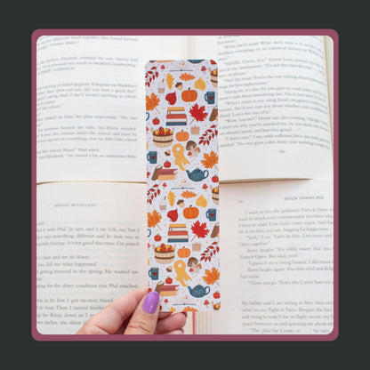 Bookish Gift Set, Cozy Fall Box With 2oz Candle, Keychain And Pin