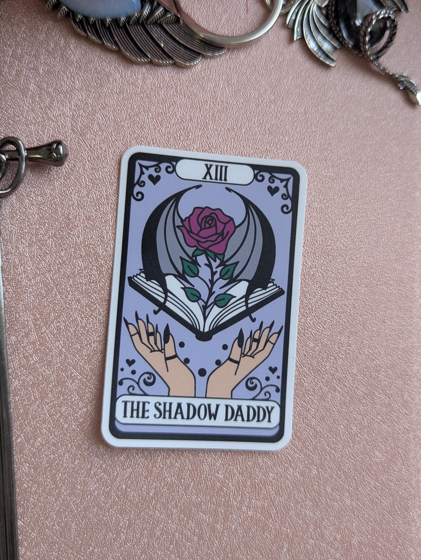 ACOTAR Sticker, Rhysand Shadow Daddy Tarot Decal, 3in Waterproof.