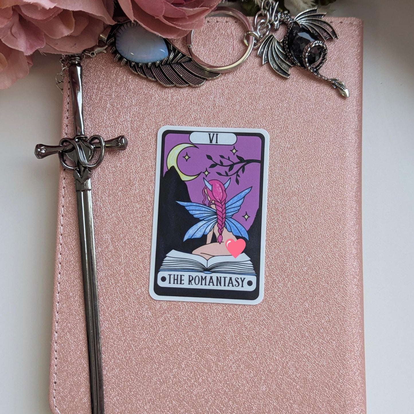 The Romantasy Tarot Card Sticker